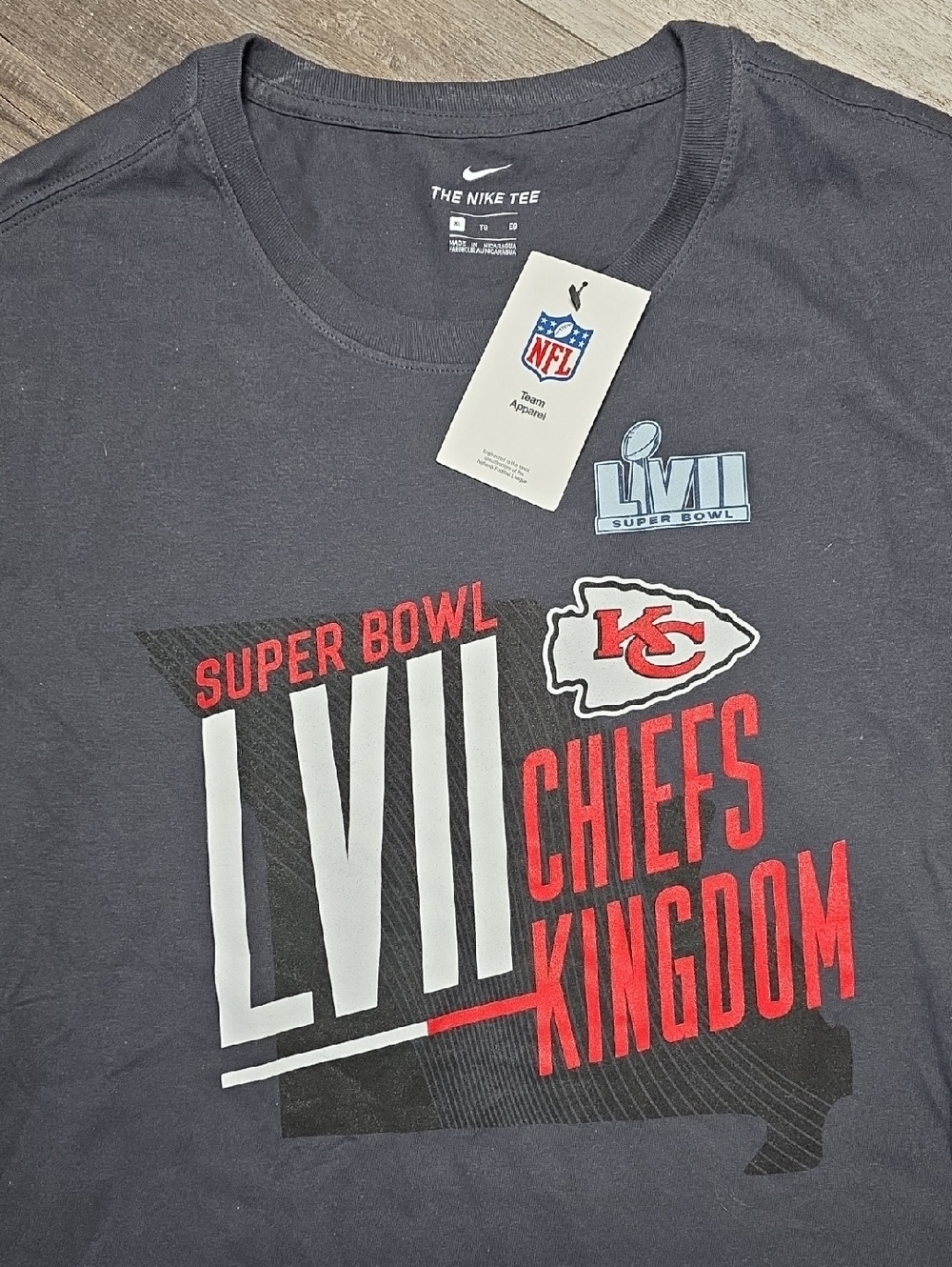 Nike | Kansas City Chiefs Super Bowl LVII Graphic Tee Sz XL *NWT